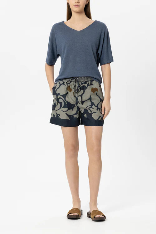 Jersey de lino manga corta