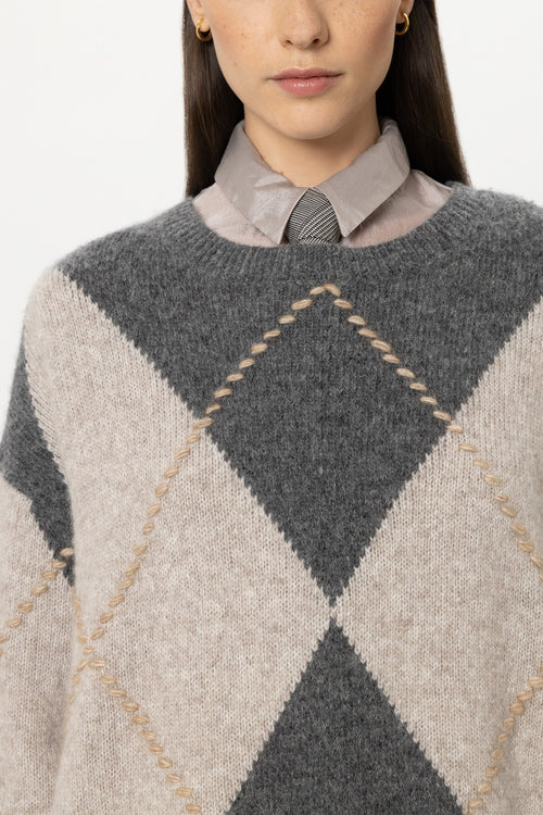 Jersey rombos de alpaca