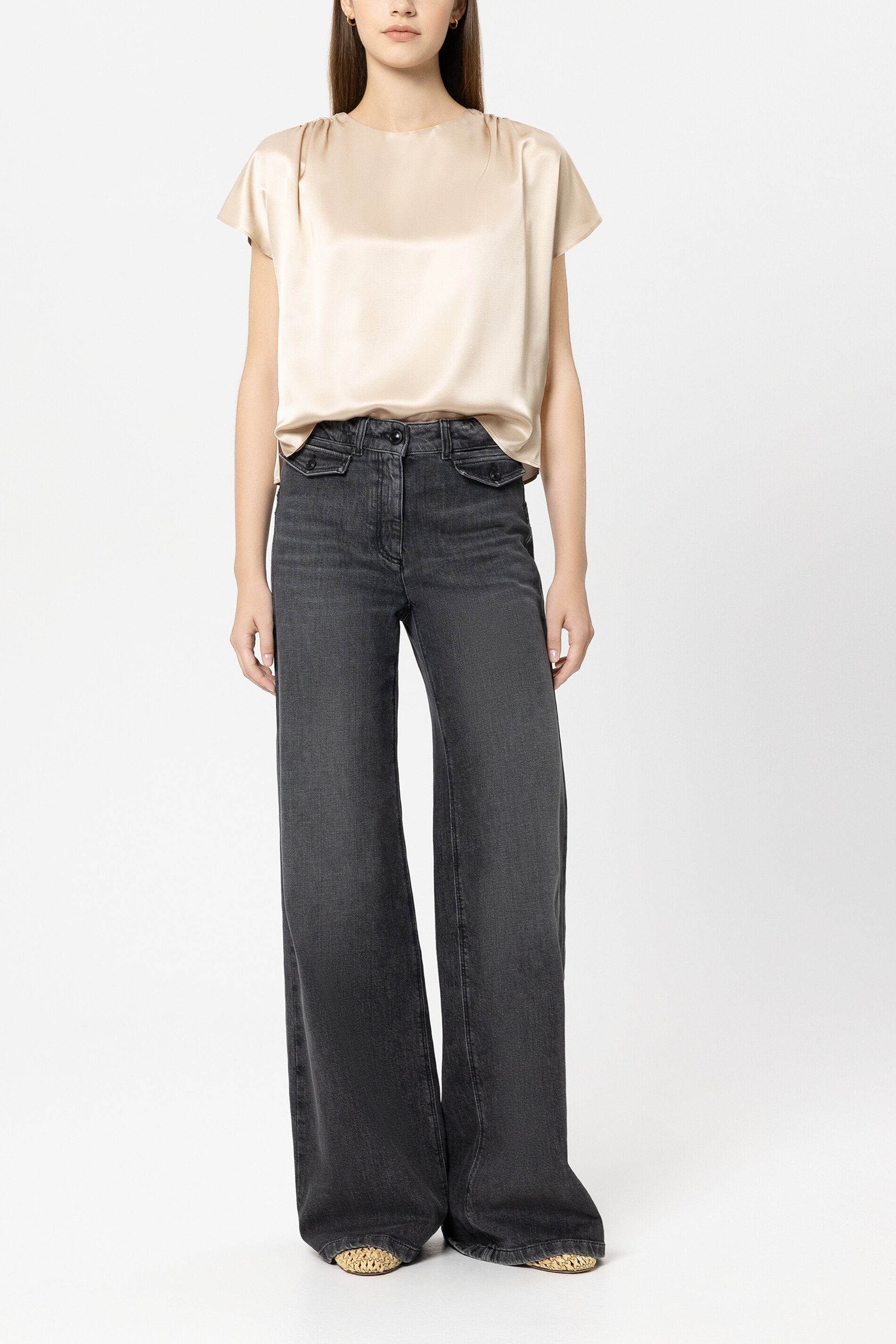 Blusa de seda