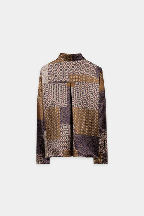 Blusa estampada de seda