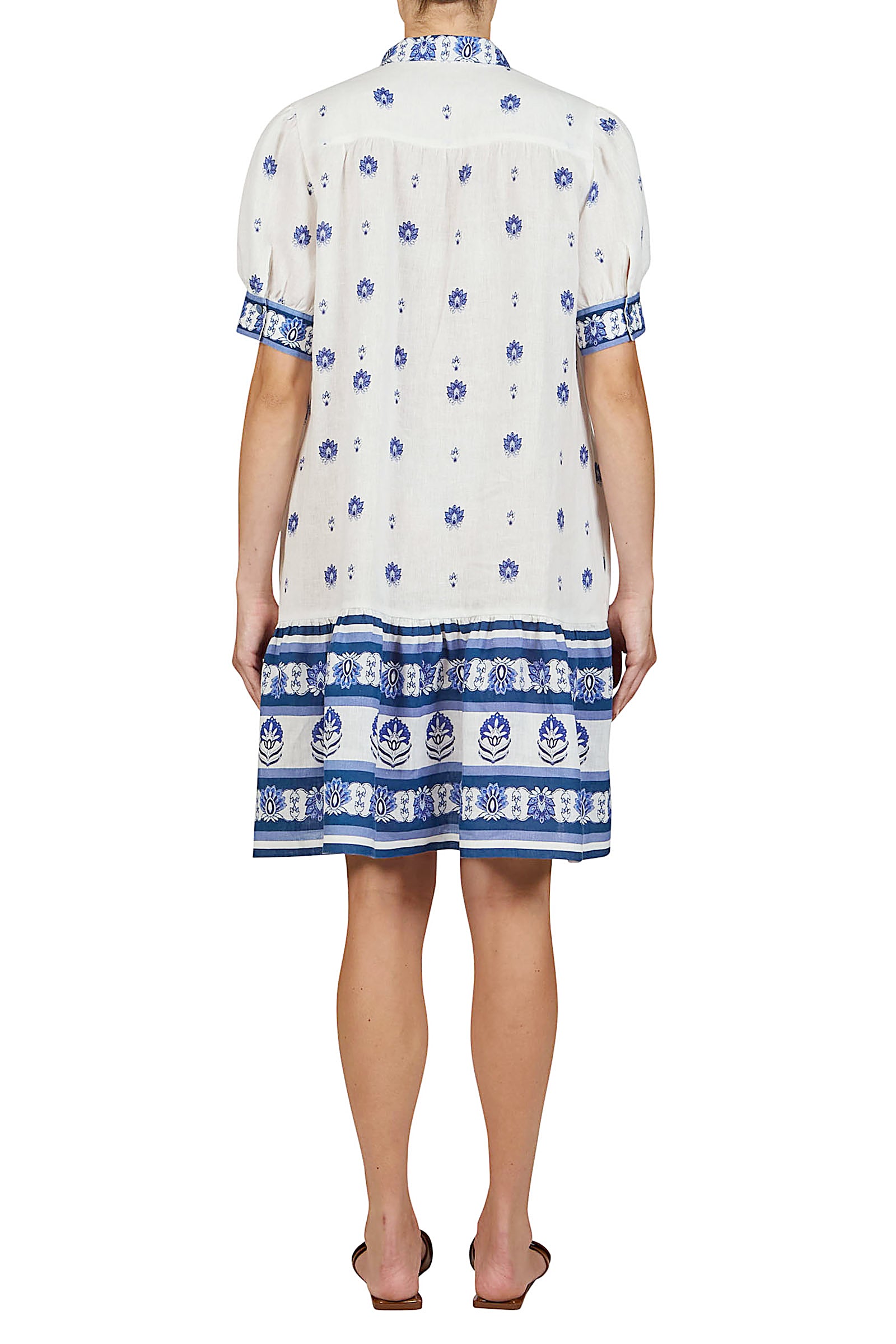 Vestido detalles azules