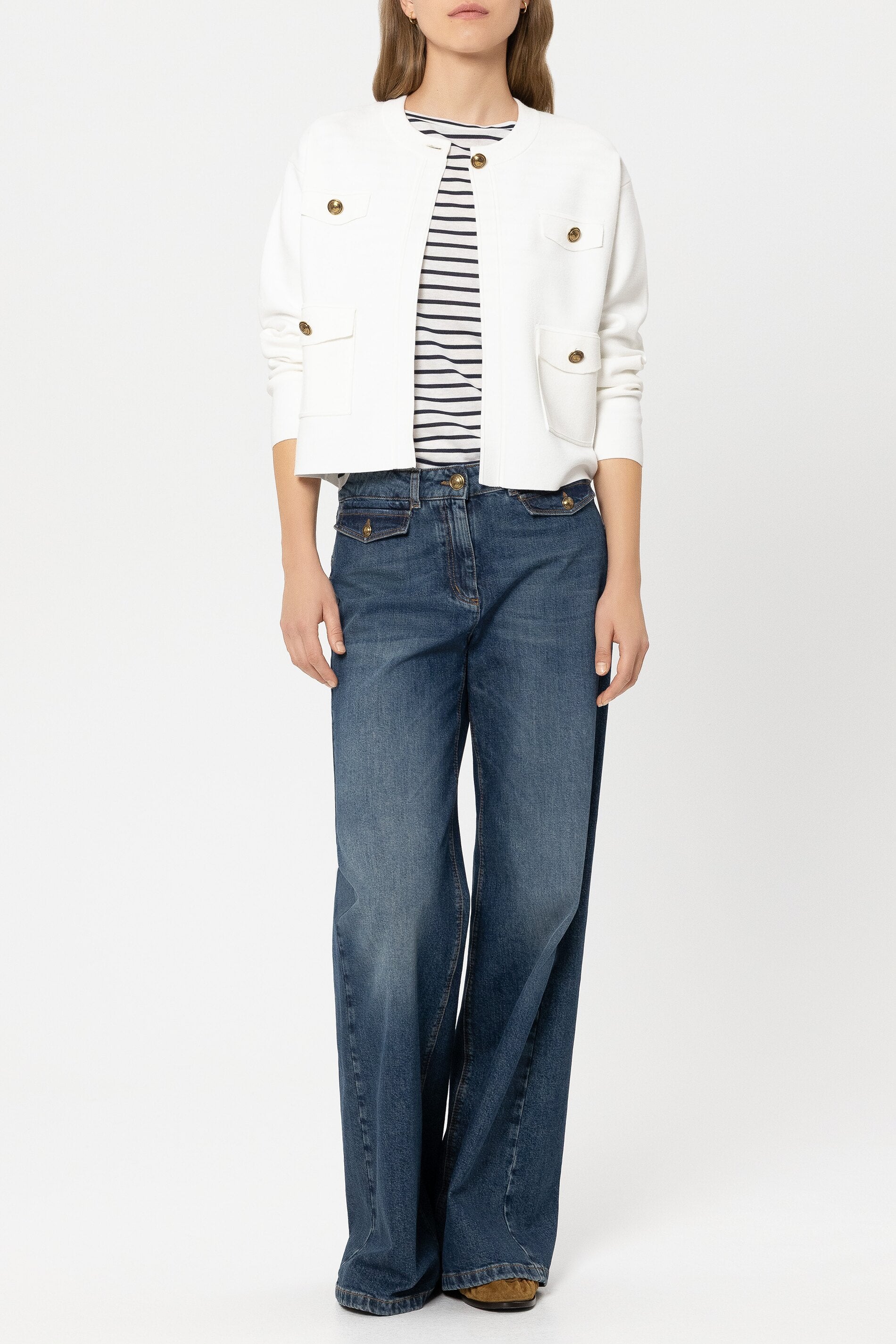 Chaqueta de punto fino