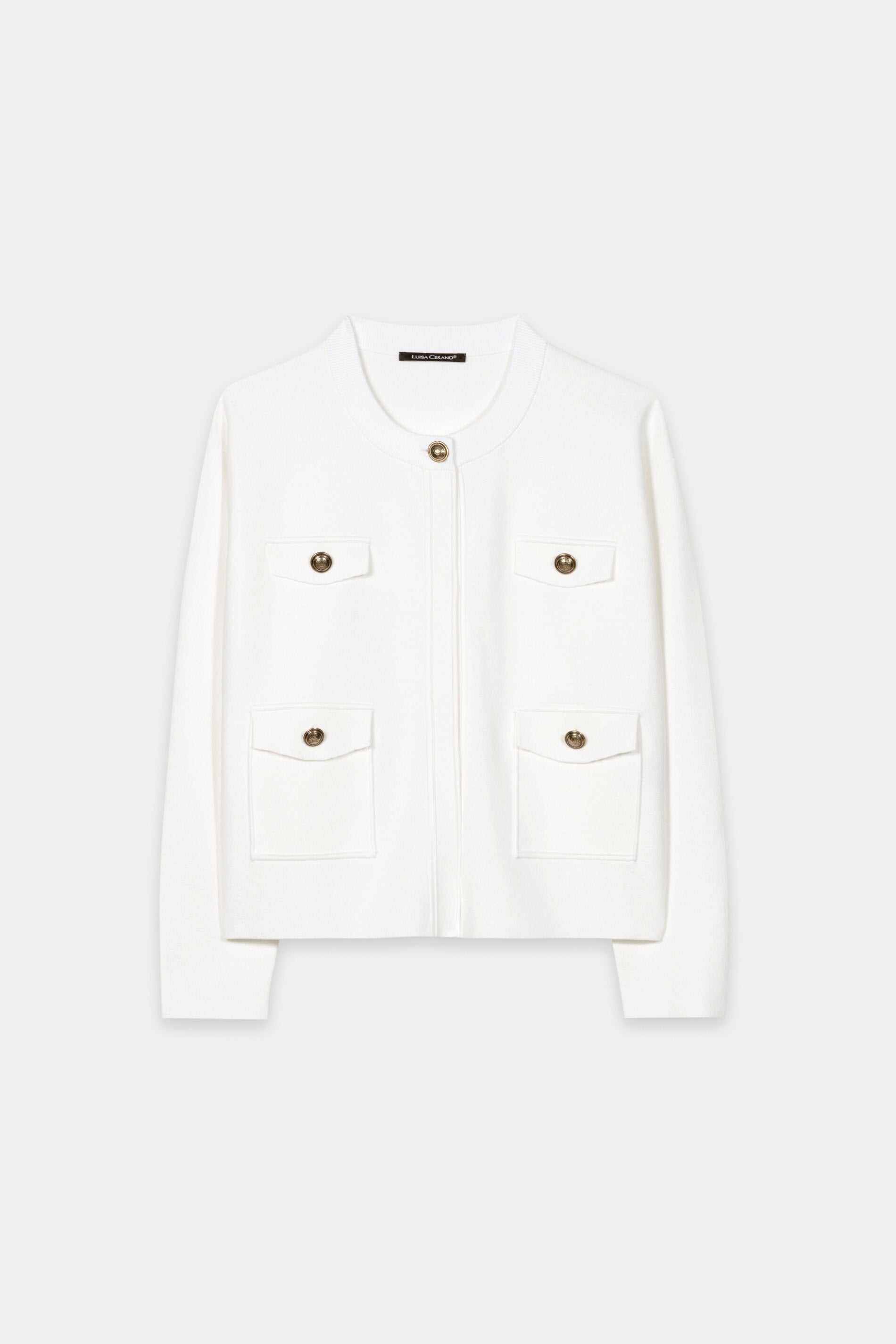 Chaqueta de punto fino