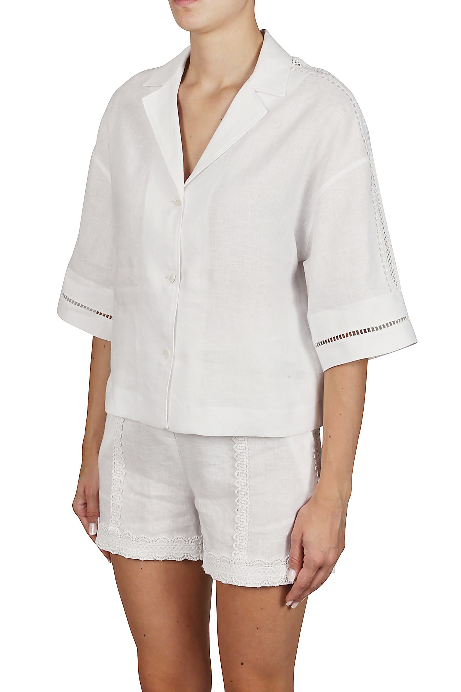 Camisa ribete bordado