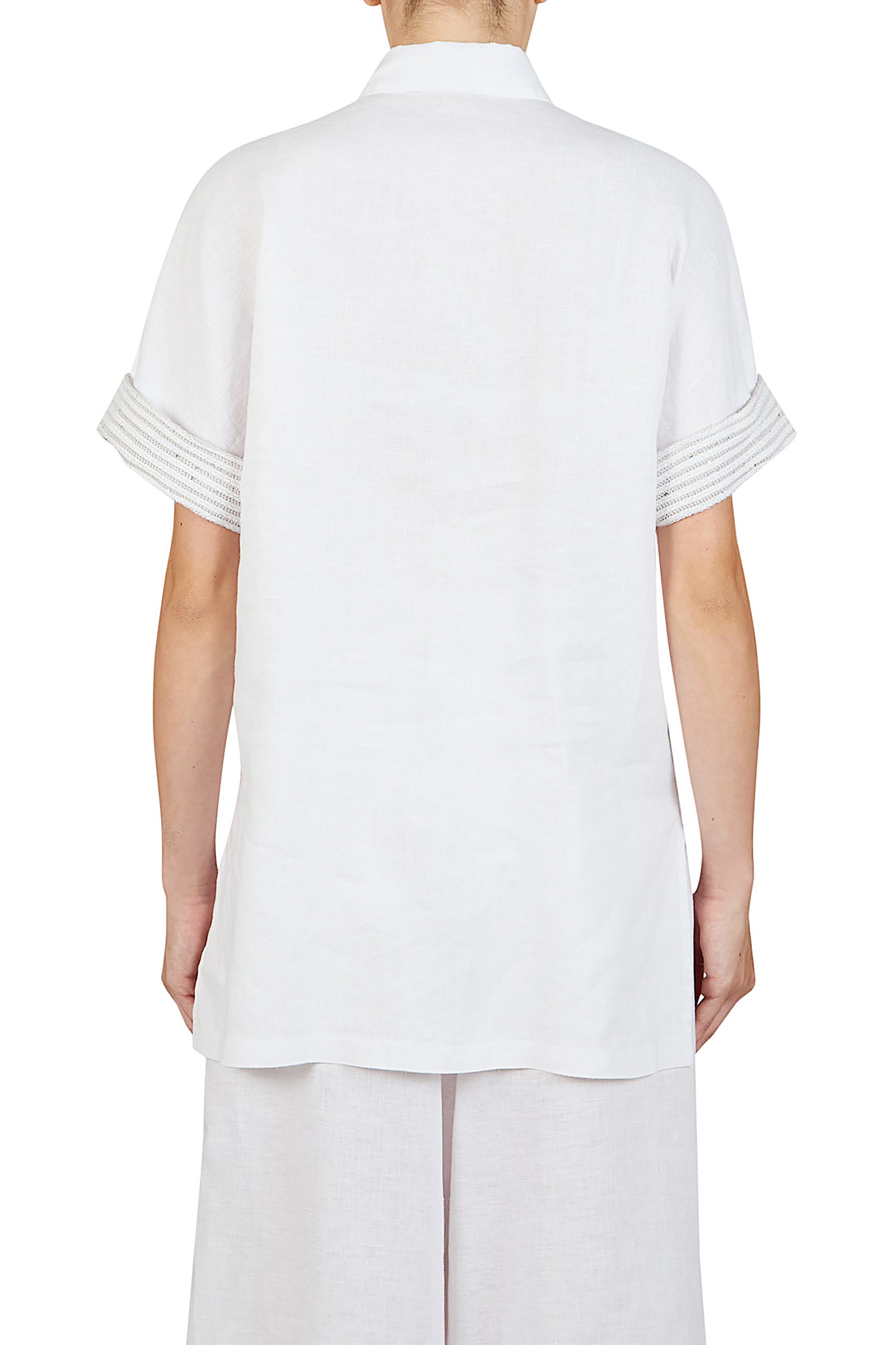 Camisa kimono de lino