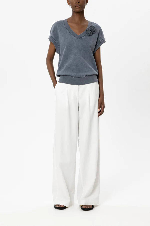 Pantalón de lino pinzas