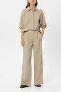 Pantalón de lino pinzas
