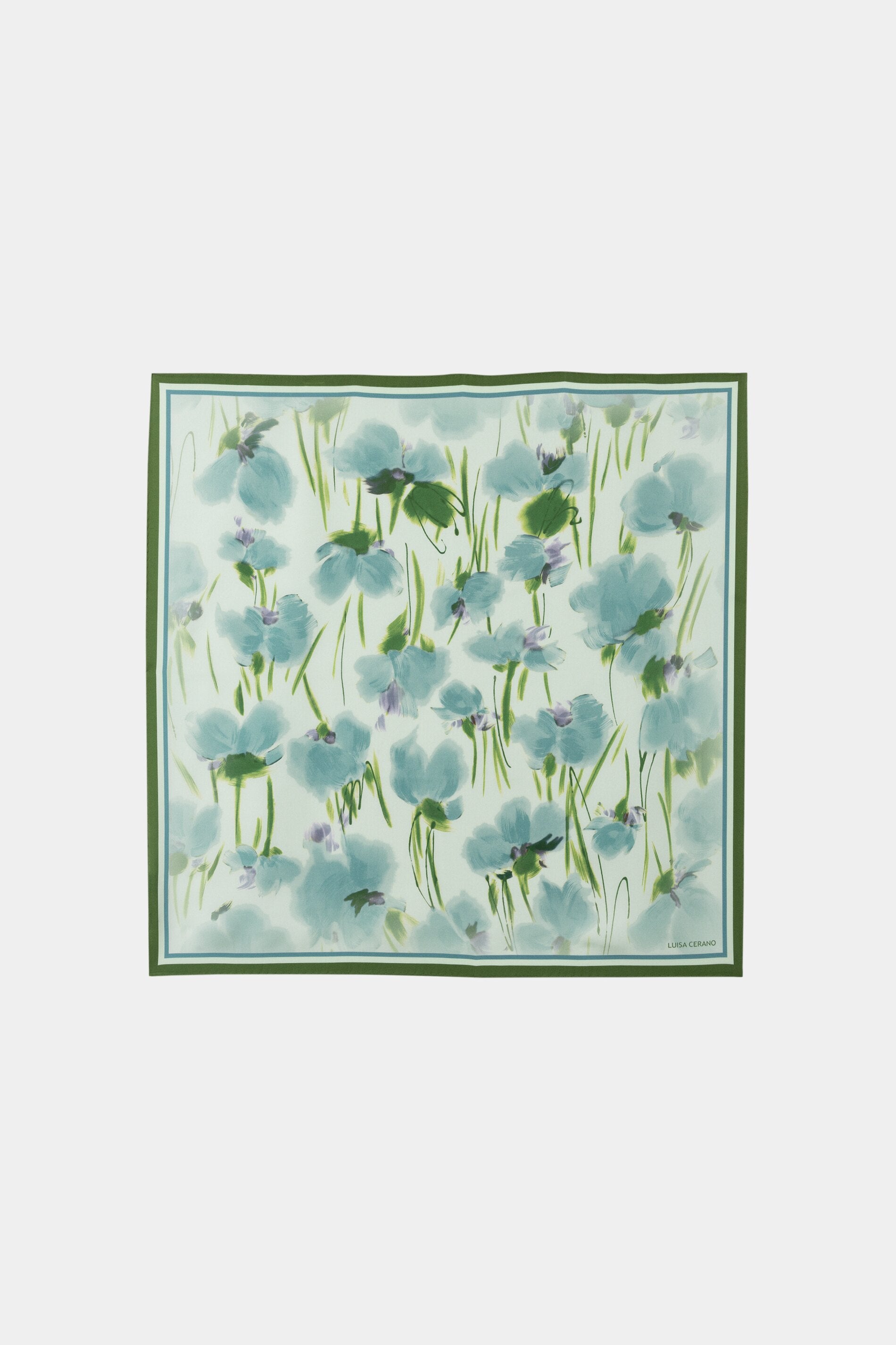 Pañuelo estampado verde