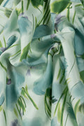 Pañuelo estampado verde