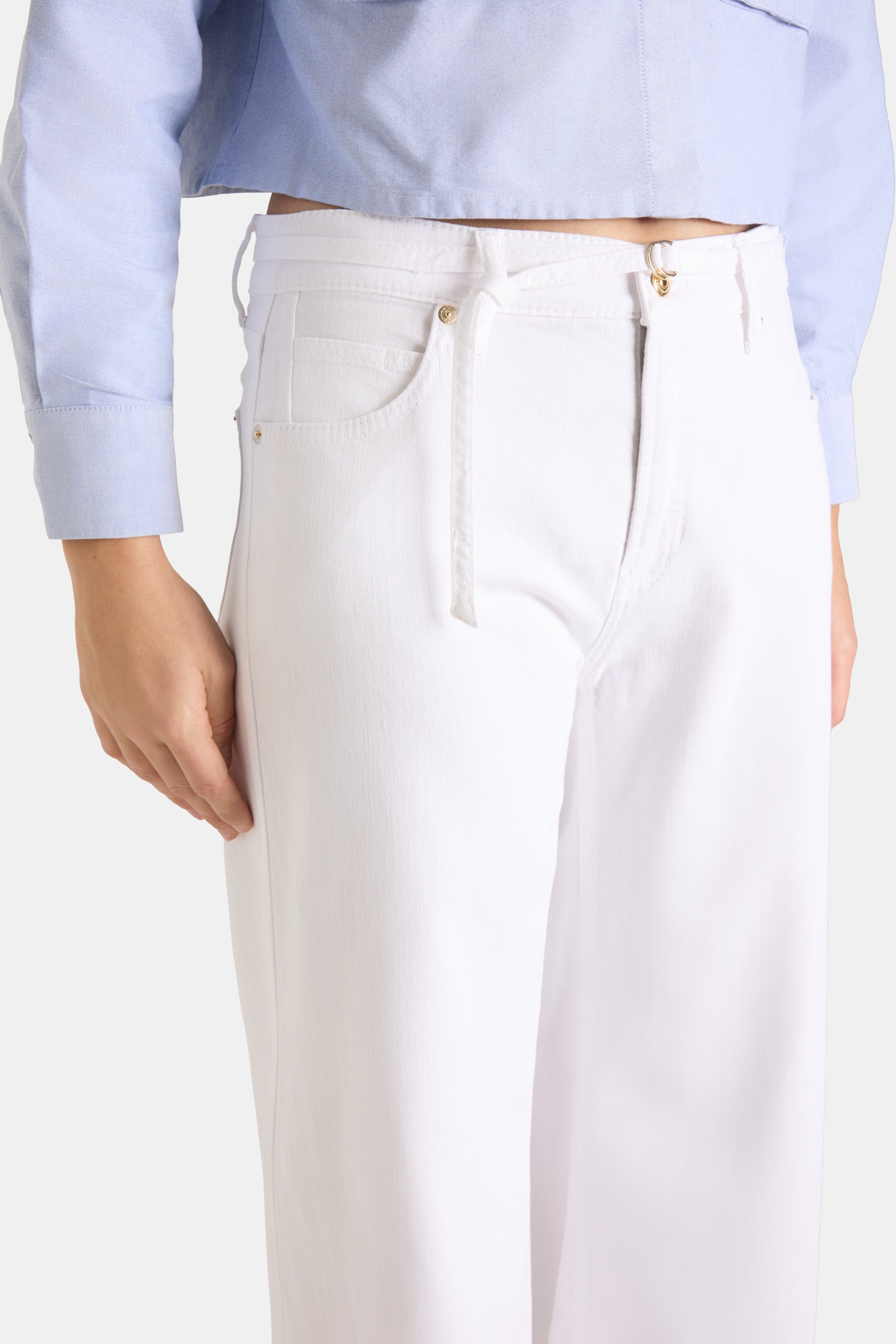 Pantalón palazzo cropped