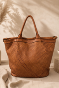 Bolso trapecio piel