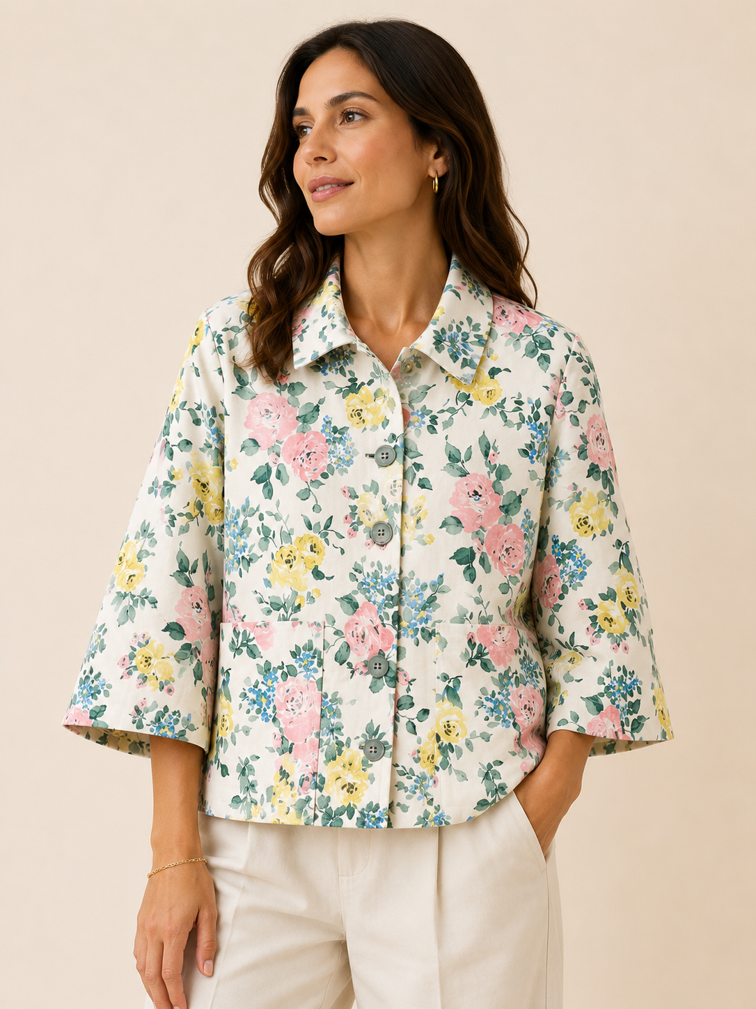 Chaqueta evasé primavera