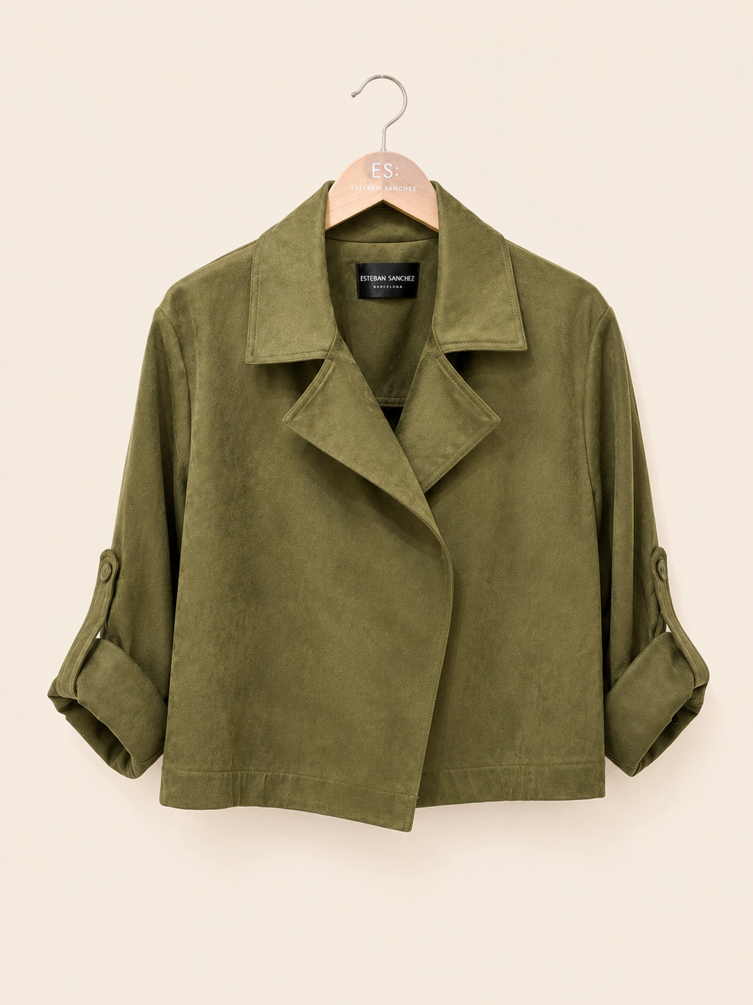 Chaqueta corta antelina