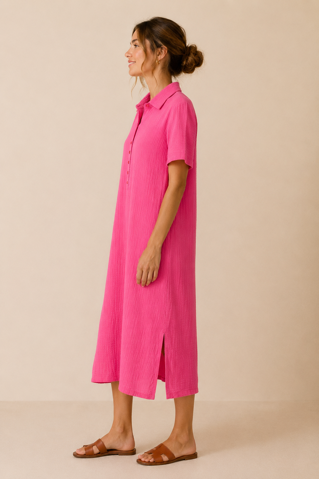 Vestido camisero mil rayas