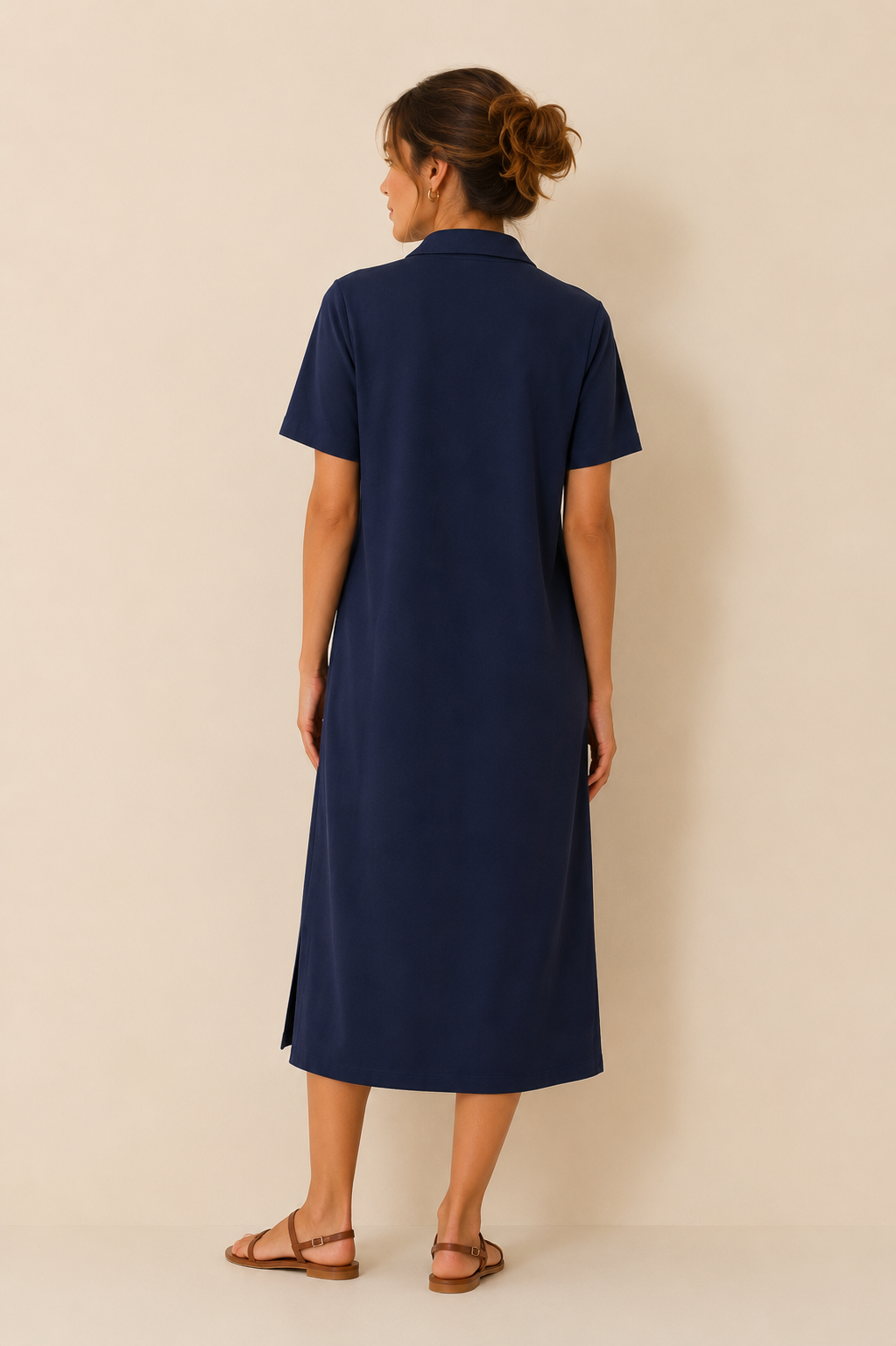 Vestido polo liso