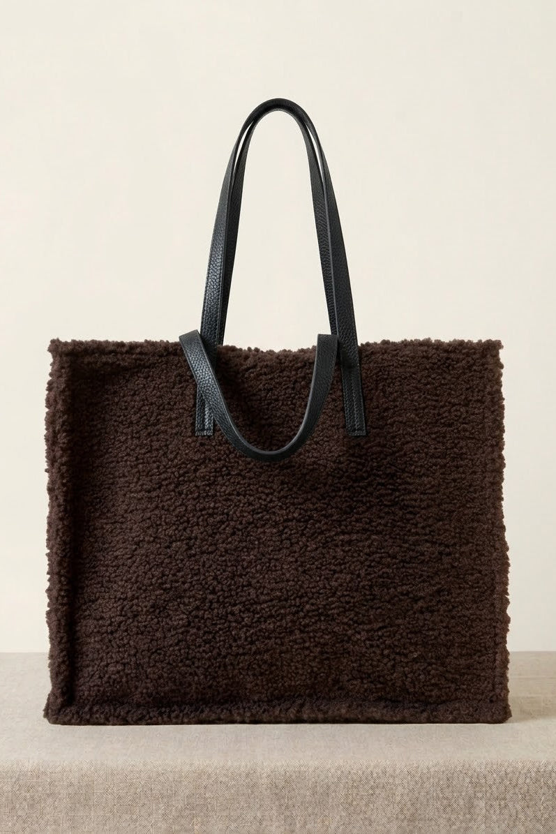 Bolso maxi montone moro