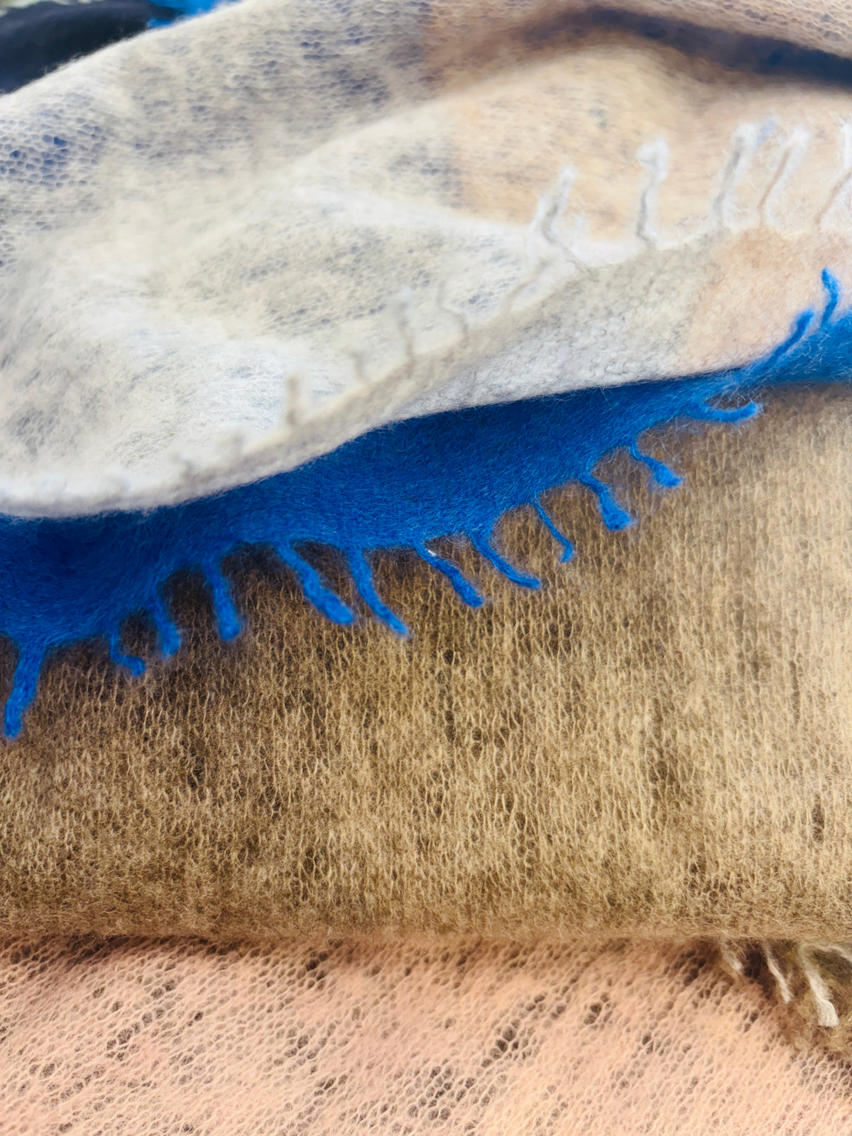 Bufanda cashmere bloques de colores