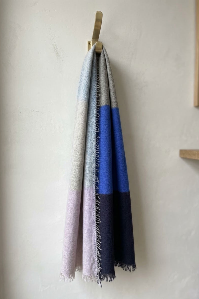 Bufanda cashmere bloques de colores