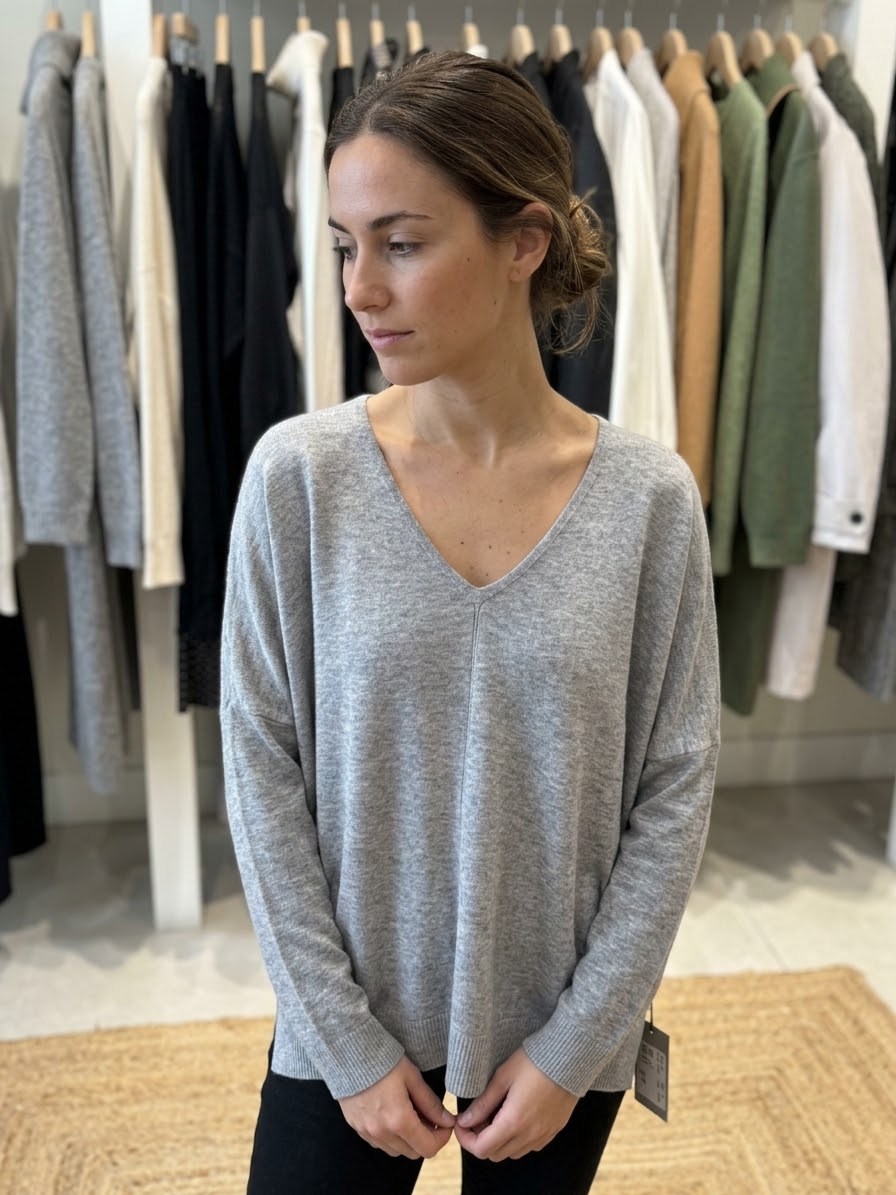 Jersey fino cuello pico