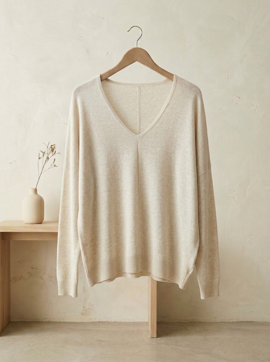 Jersey fino cuello pico