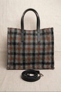 Bolso mediano derby grigio