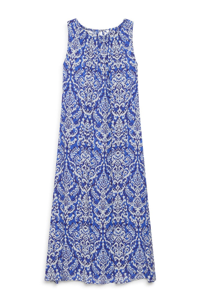 Vestido azul estampado