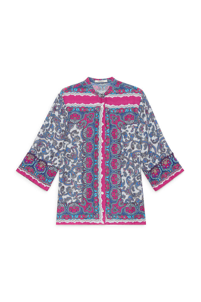 Camisa azul rosa