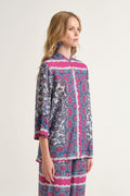 Camisa azul rosa