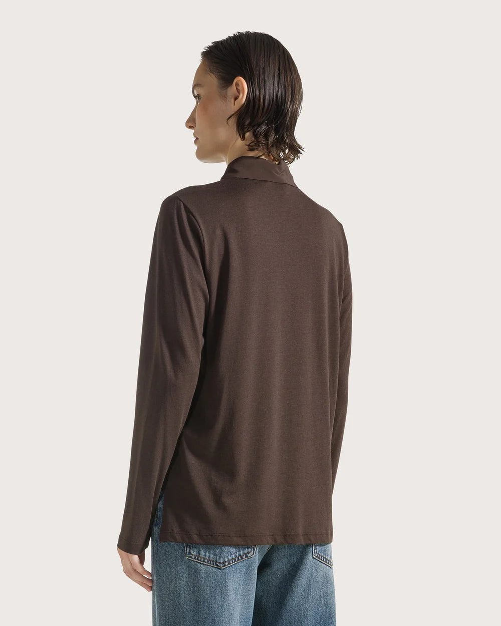 Camisa crepe y seda