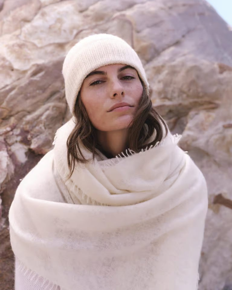 Bufanda lisa cashmere grande