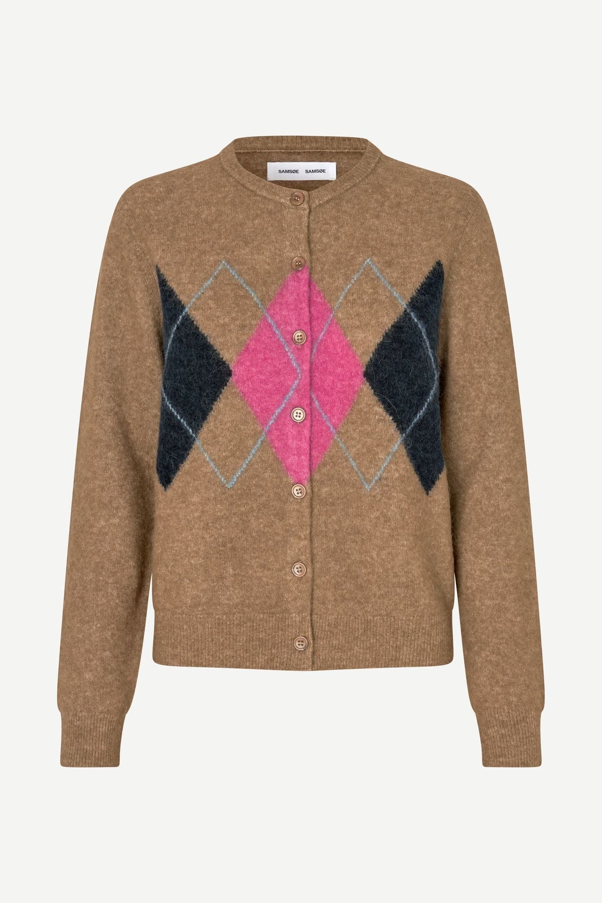 Chaqueta de punto rombos