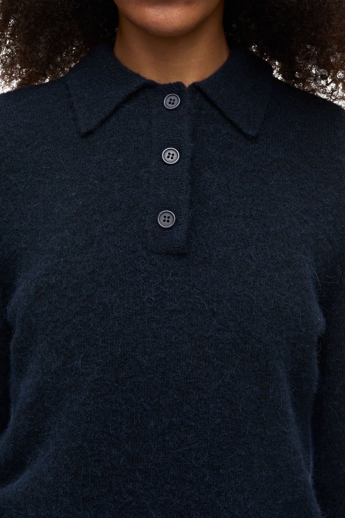 Jersey polo de lana