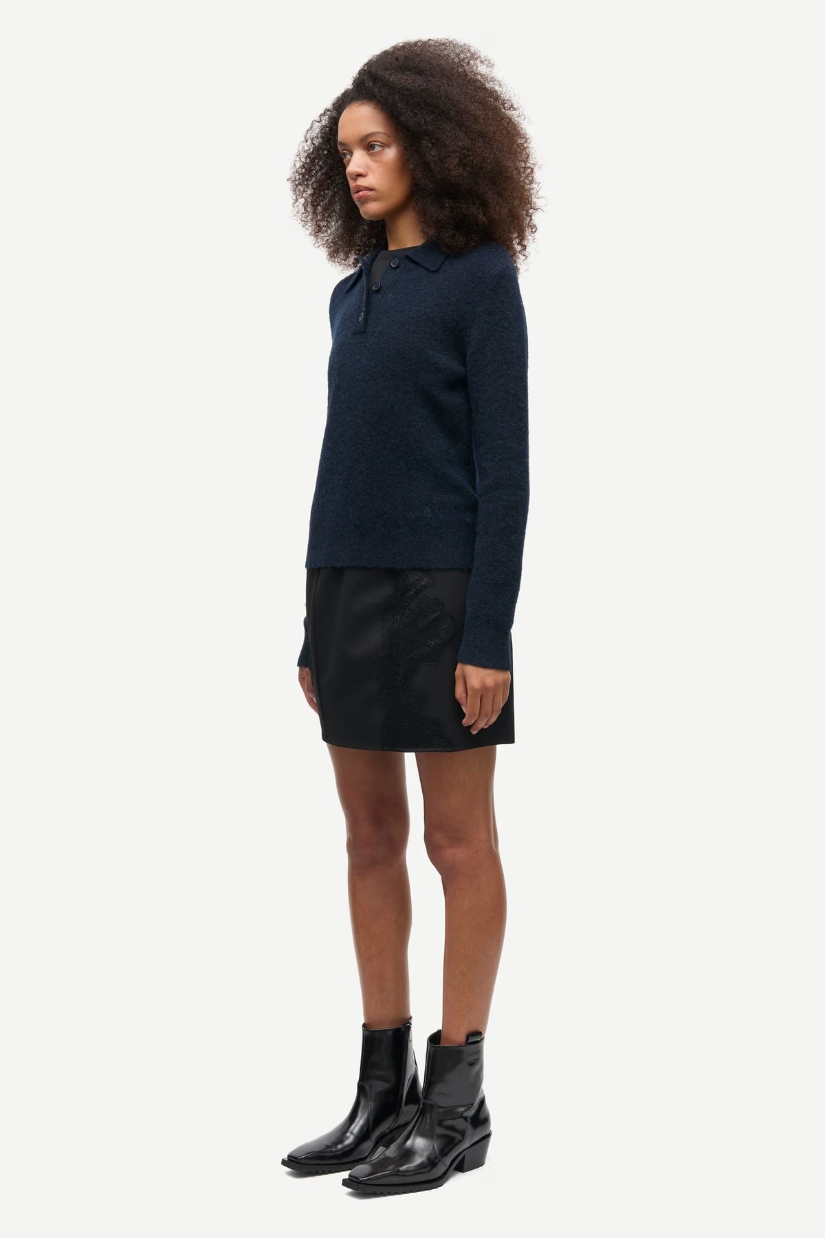 Jersey polo de lana